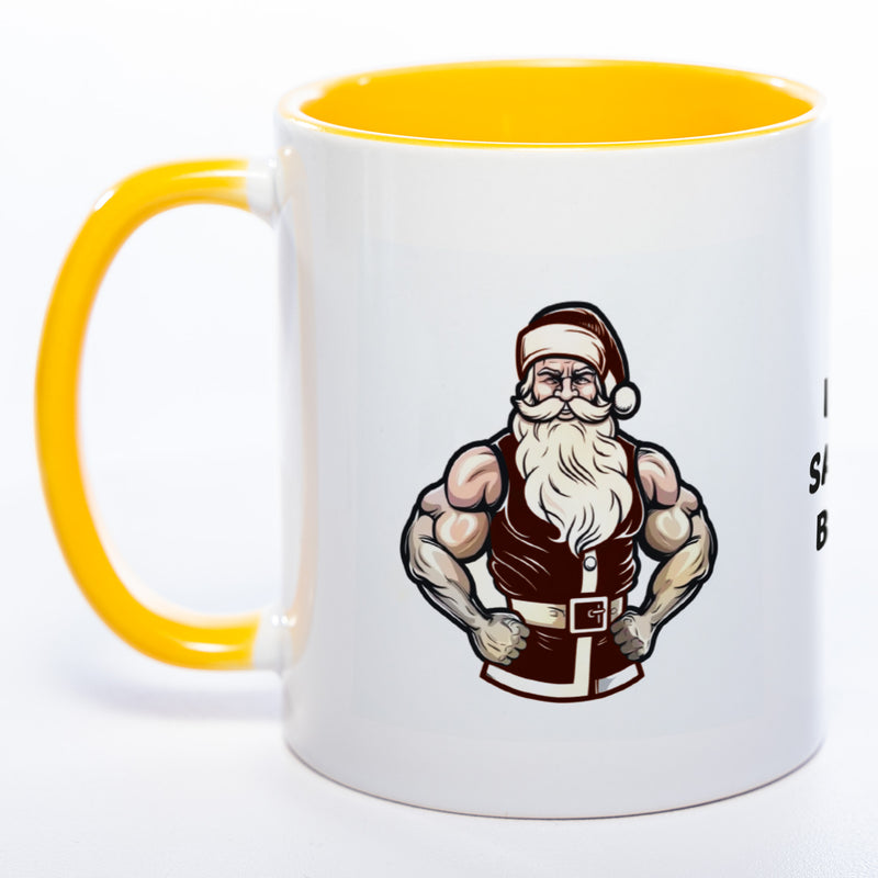 It's Santa Baby lustige Kaffeetasse zu Weihnachten mit starkem Santa - spülmaschinenfest
