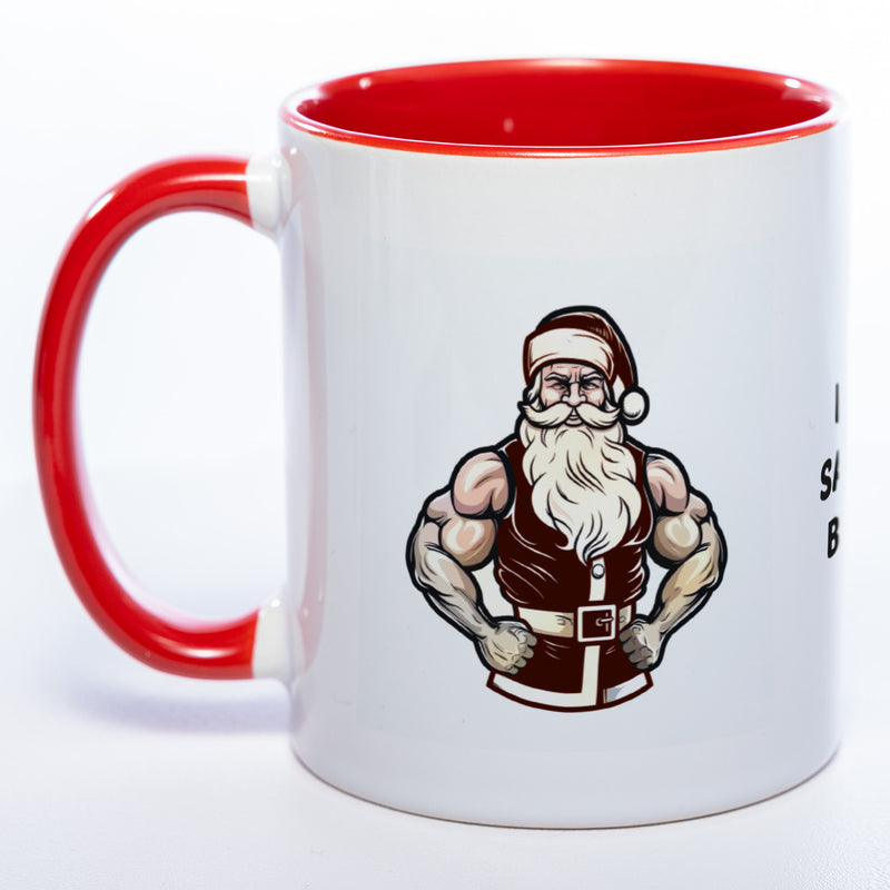 It's Santa Baby lustige Kaffeetasse zu Weihnachten mit starkem Santa - spülmaschinenfest
