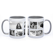 Tasse Innen und Henkel grau mit 8 Fotos
