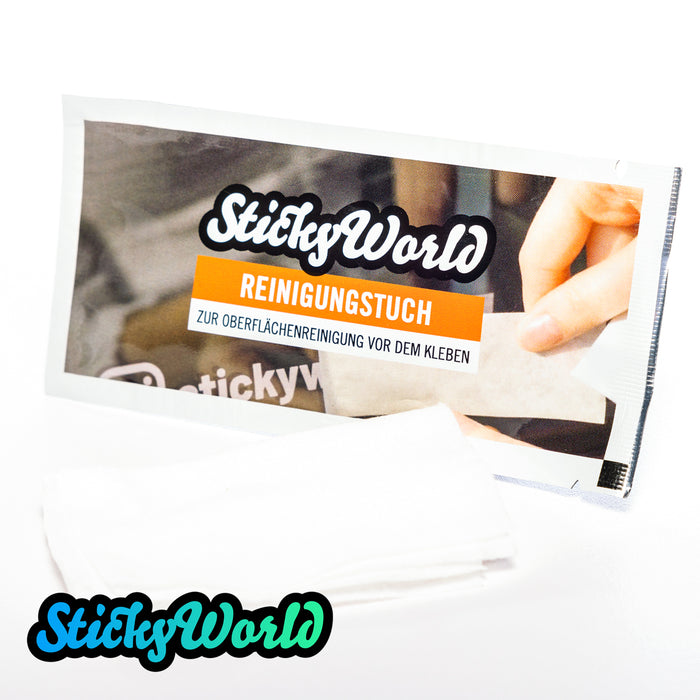 SET Rakel + Oberflächen Reinigungstuch | StickyWorld Original