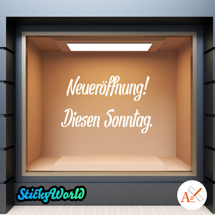 2 Zeilen Wunschtext Transfer-Sticker | Selbst gestalten bis 120cm Breite
