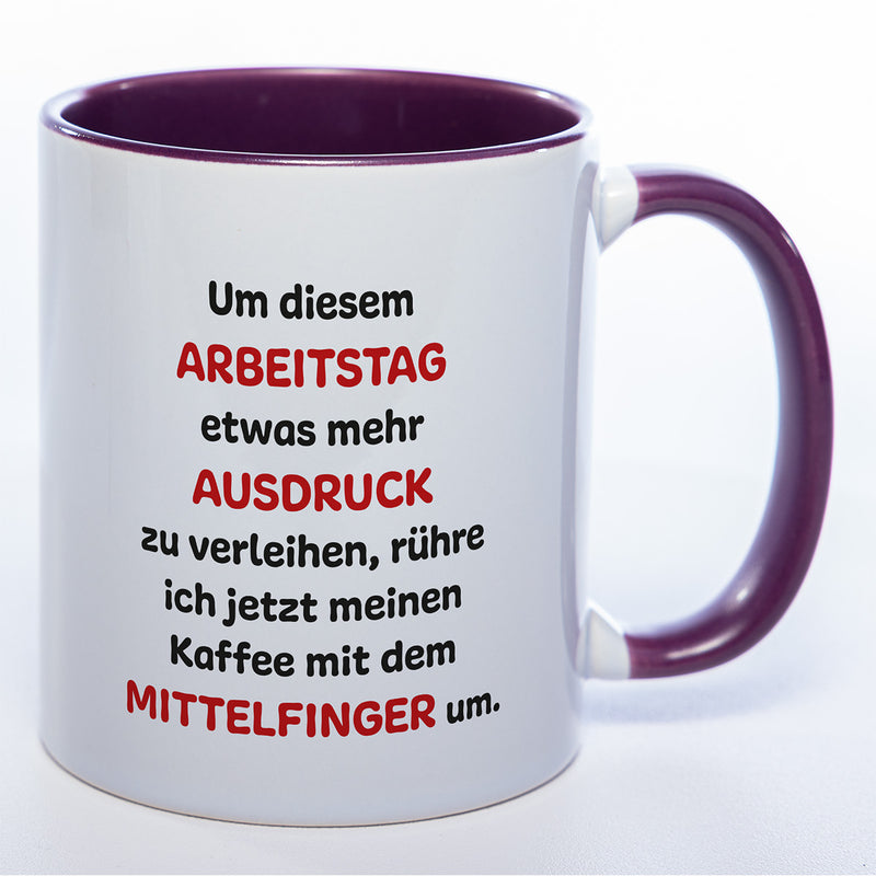 Mittelfinger Kaffeetasse - lustige Kaffeetasse - spülmaschinenfest