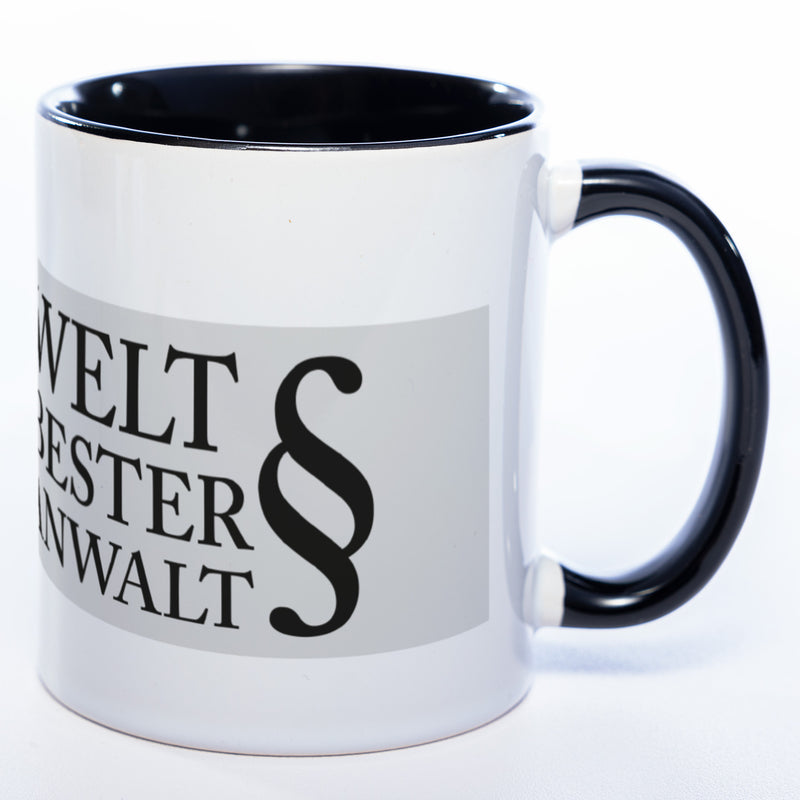 Tasse "Weltbester Anwalt" mit Foto (HD Druck) | Jetzt selbst gestalten! spülmaschinenfest