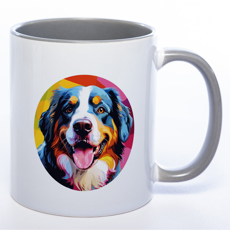 Mug Art Tasse mit Berner Sennenhund Motiv  & wahlweise mit Namen - Kaffeetasse StickyWorld Exclusive
