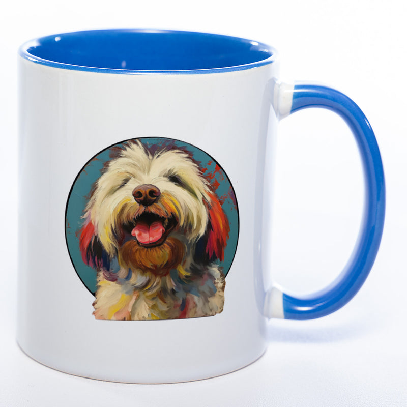 Mug Art Tasse mit Bobtail Motiv 3 & wahlweise mit NAMEN- Kaffeetasse StickyWorld Exclusive