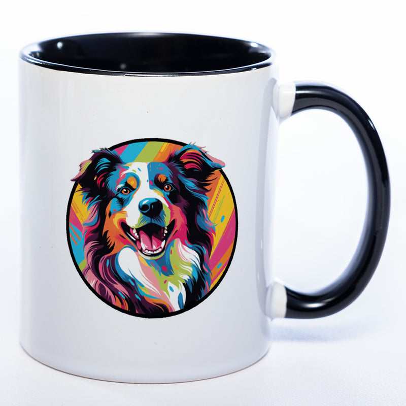 Mug Art Tasse mit Border Collie Motiv & wahlweise mit NAMEN - Kaffeetasse StickyWorld Exclusive