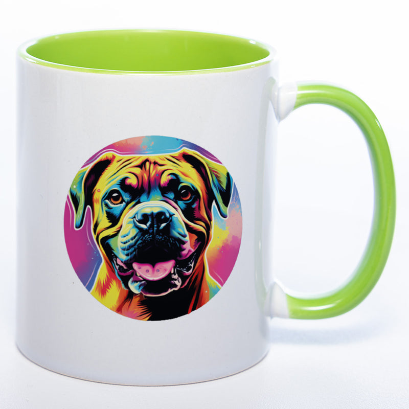Mug Art Tasse mit Boxer & wahlweise mit NAMEN - Kaffeetasse StickyWorld Exclusive