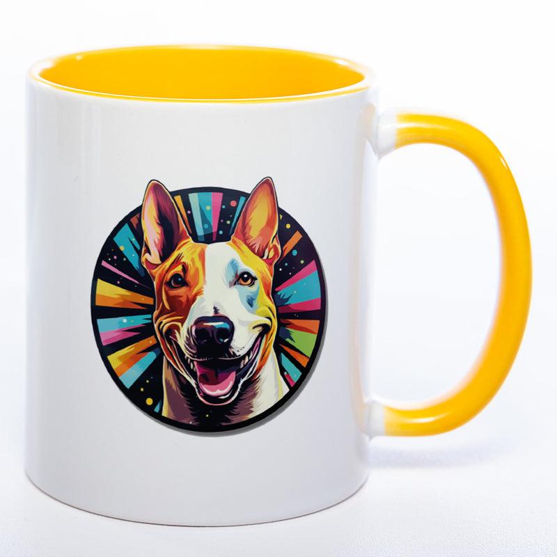 Mug Art Tasse mit Bullterrier Motiv 3 & wahlweise mit NAMEN - Kaffeetasse StickyWorld Exclusive