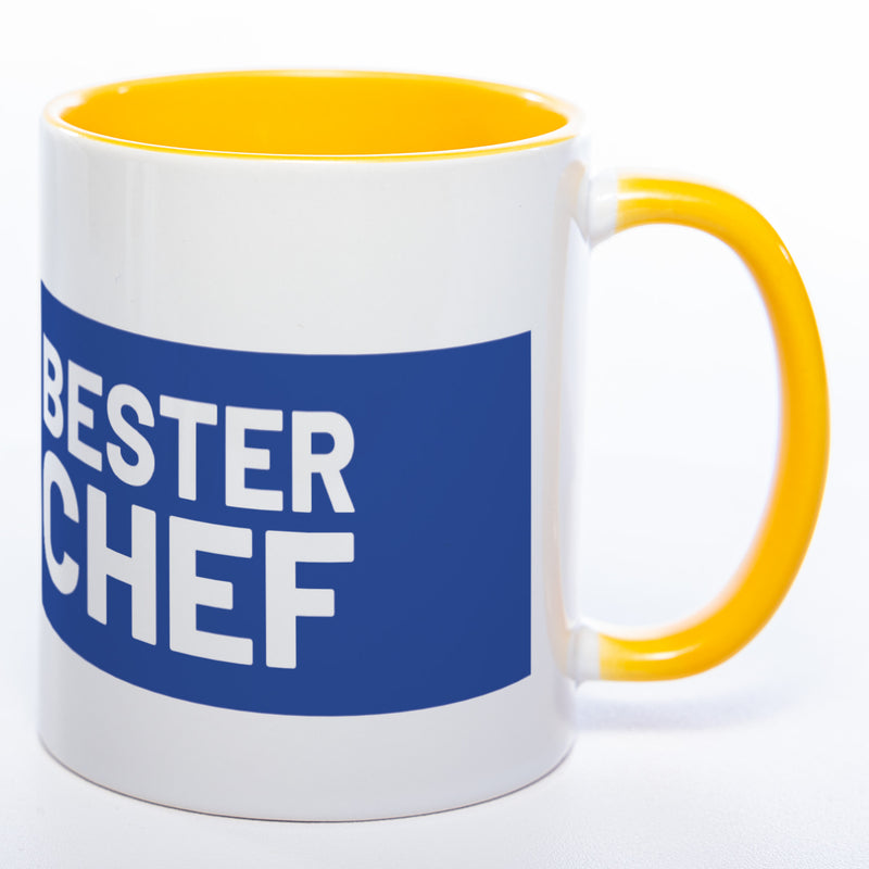 Tasse "Bester Chef" mit Foto (HD Druck) | Jetzt selbst gestalten! Spülmaschinenfest