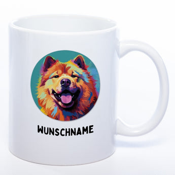 Mug Art Tasse mit Chow Chow wahlweise mit NAME - Kaffeetasse StickyWorld Exclusive