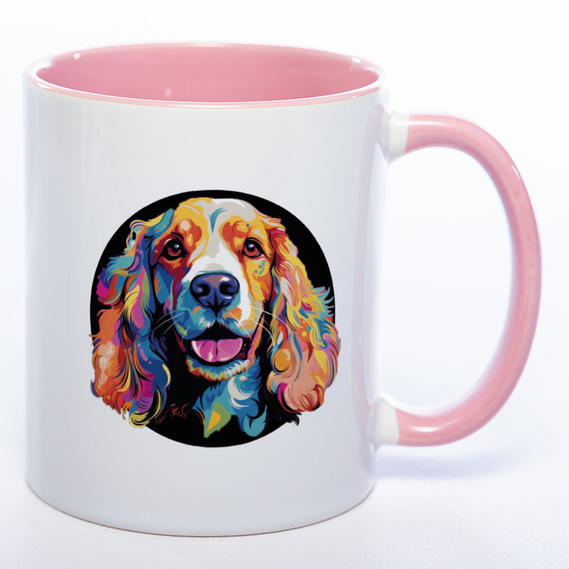 Mug Art Tasse mit Cocker Spaniel Motiv 3 & wahlweise mit NAMEN - Kaffeetasse StickyWorld Exclusive