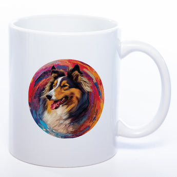 Mug Art Tasse mit Collie Motiv 2 & wahlweise mit NAMEN - Kaffeetasse StickyWorld Exclusive