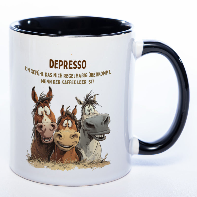 Motiv - Tasse Depresso - spülmaschinenfest