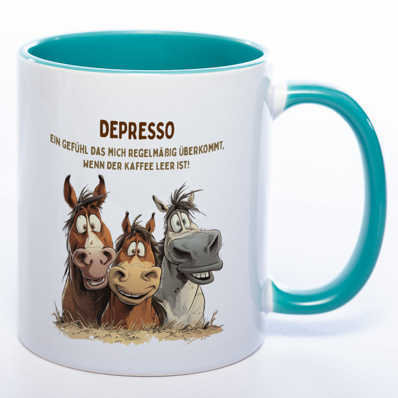 Motiv - Tasse Depresso - spülmaschinenfest