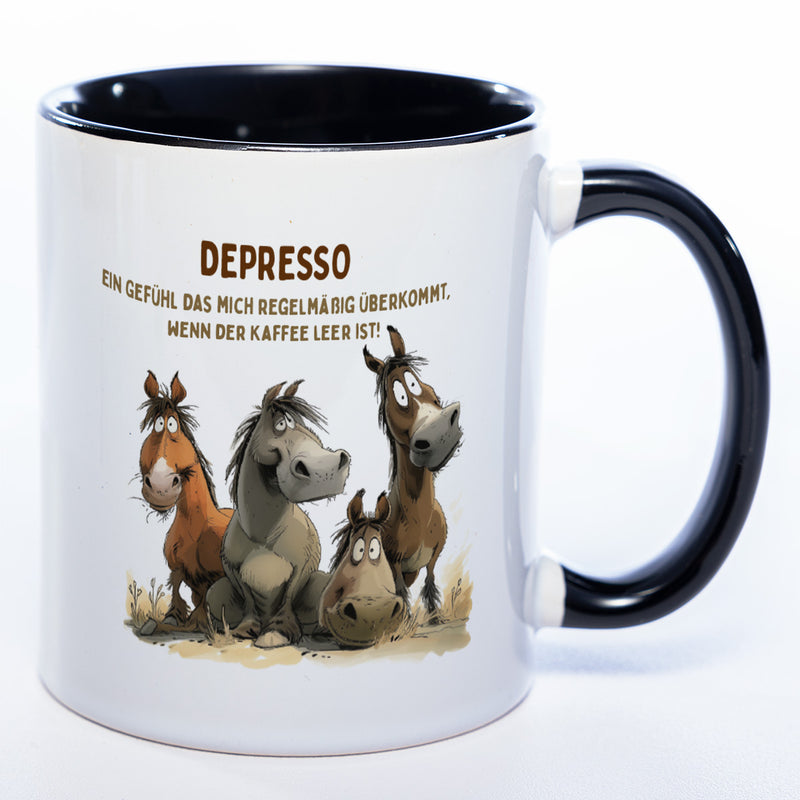 Motiv - Tasse Depresso 2 - spülmaschinenfest