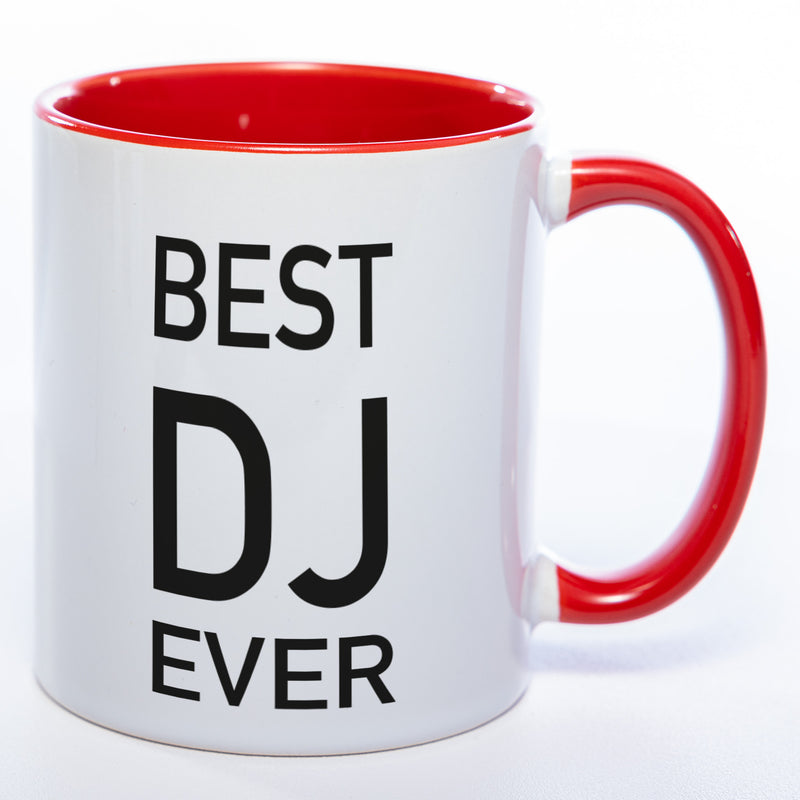 Spülmaschinenfeste Tasse "Best DJ Ever" mit Foto (HD Druck) | Jetzt selbst gestalten!