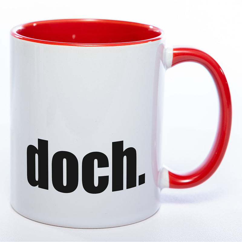 Tasse mit Statement "doch." -  Kaffeetasse in vielen Farben