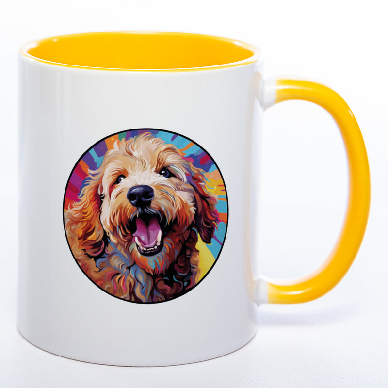 Mug Art Tasse mit Goldendoodle Motiv wahlweise mit NAME - Kaffeetasse StickyWorld Exclusive