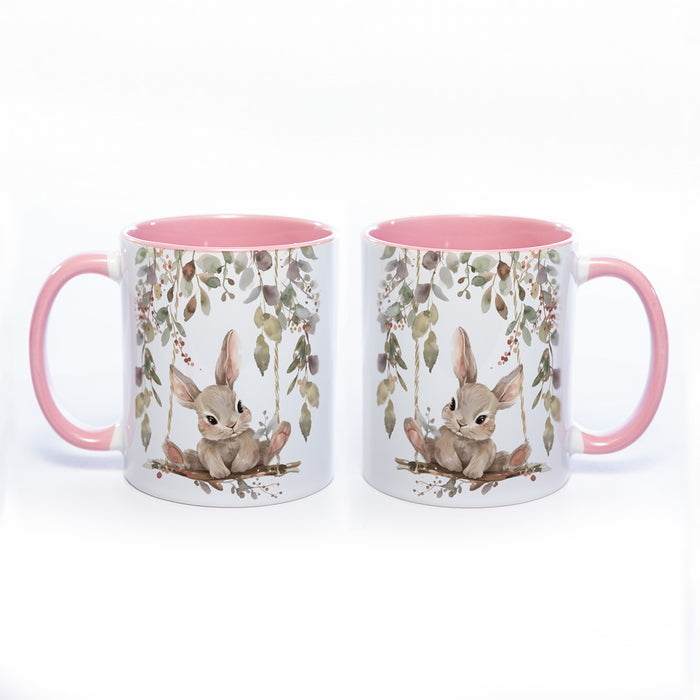 Motiv-Tasse Häschen- süße Kaffeetasse in vielen Farben - spülmaschinenfest