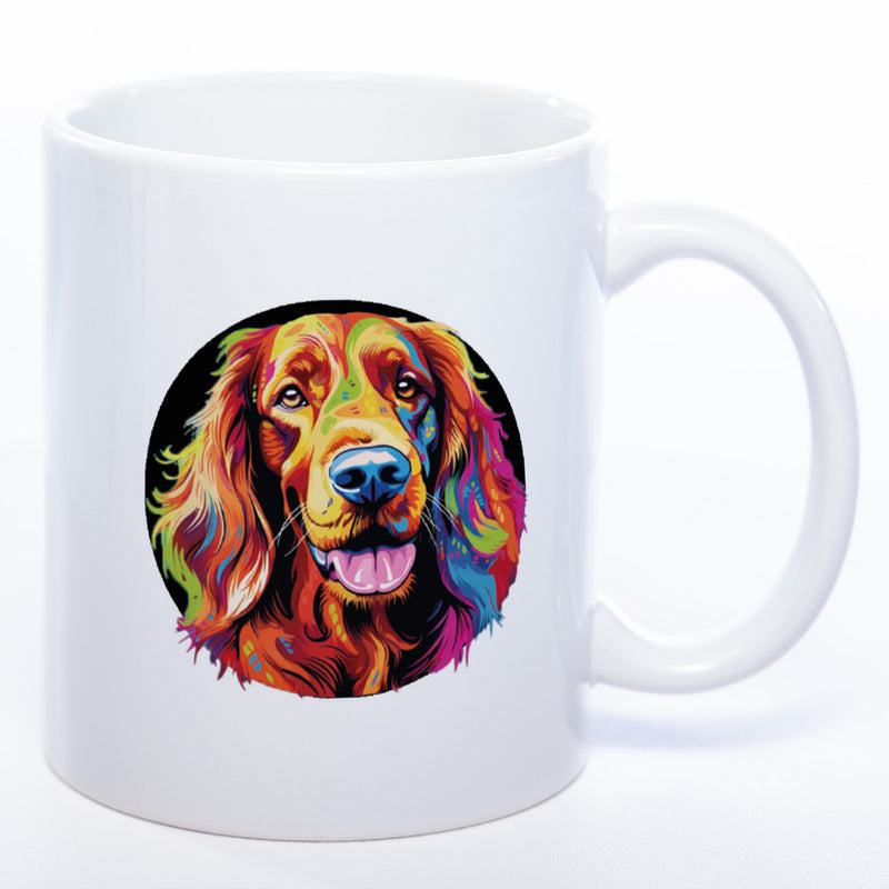 Mug Art Tasse mit Irish Setter Motiv wahlweise mit NAME - Kaffeetasse StickyWorld Exclusive