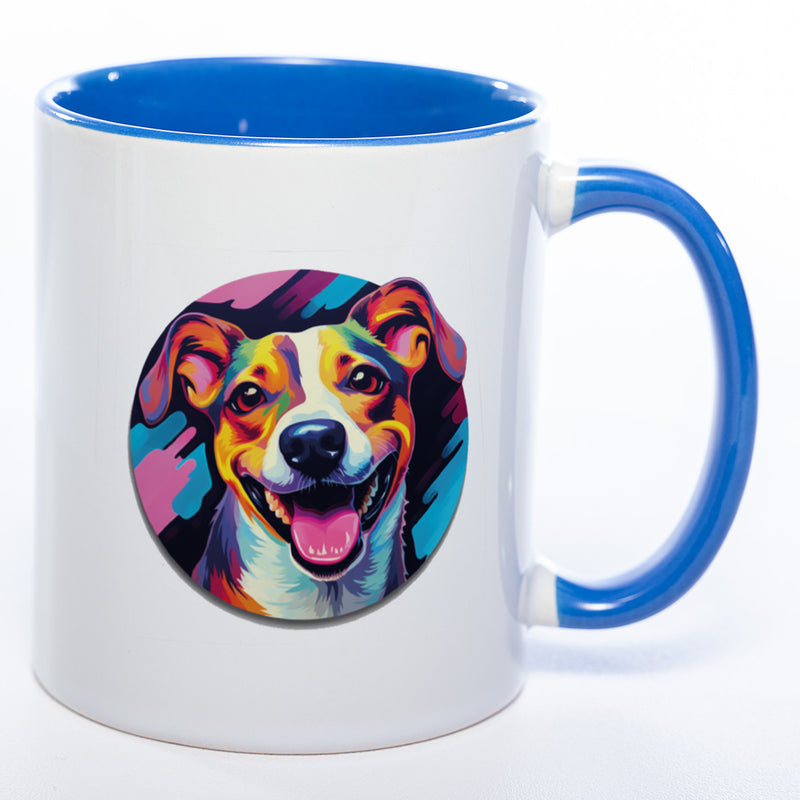 Mug Art Tasse mit Jack Russel & wahlweise mit NAMEN- Kaffeetasse StickyWorld Exclusive