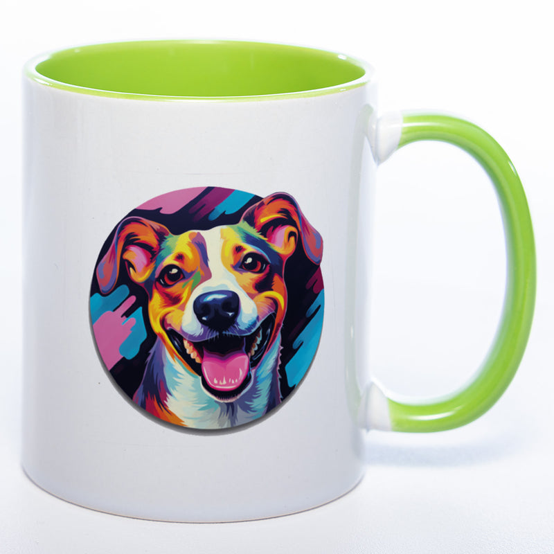 Mug Art Tasse mit Jack Russel & wahlweise mit NAMEN- Kaffeetasse StickyWorld Exclusive