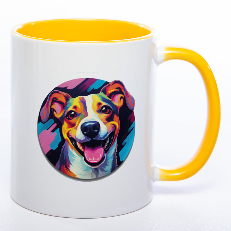 Mug Art Tasse mit Jack Russel & wahlweise mit NAMEN- Kaffeetasse StickyWorld Exclusive