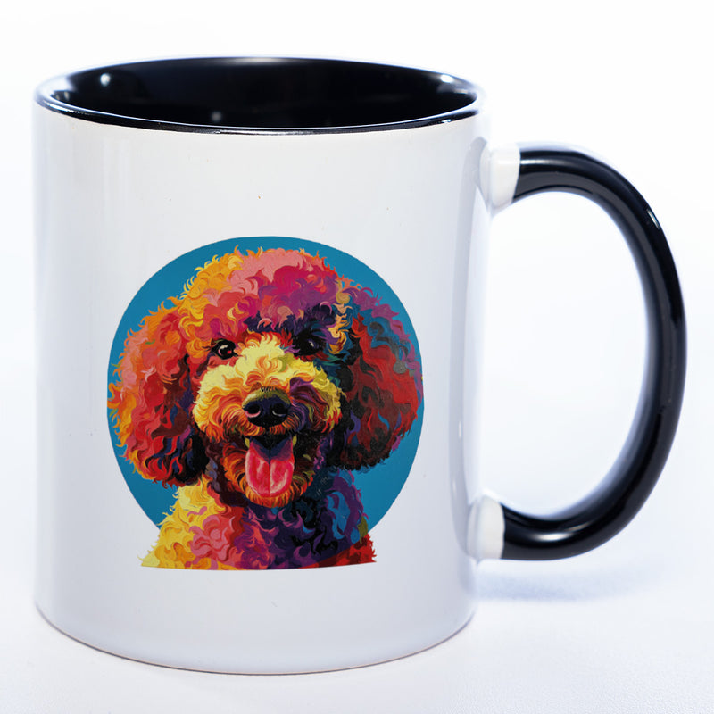 Mug Art Tasse mit Königspudel Motiv & wahlweise mit NAME - Kaffeetasse StickyWorld Exclusive