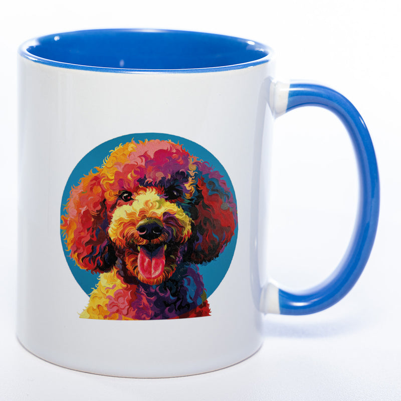 Mug Art Tasse mit Königspudel Motiv & wahlweise mit NAME - Kaffeetasse StickyWorld Exclusive