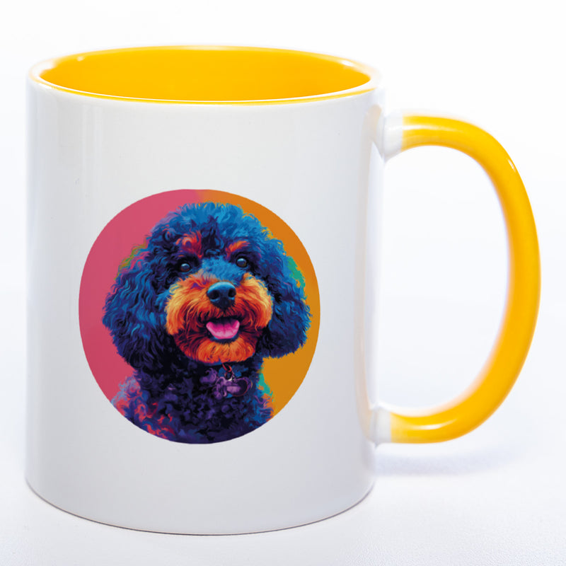 Mug Art Tasse mit Königspudel Motiv 2 & wahlweise mit NAME - Kaffeetasse StickyWorld Exclusive