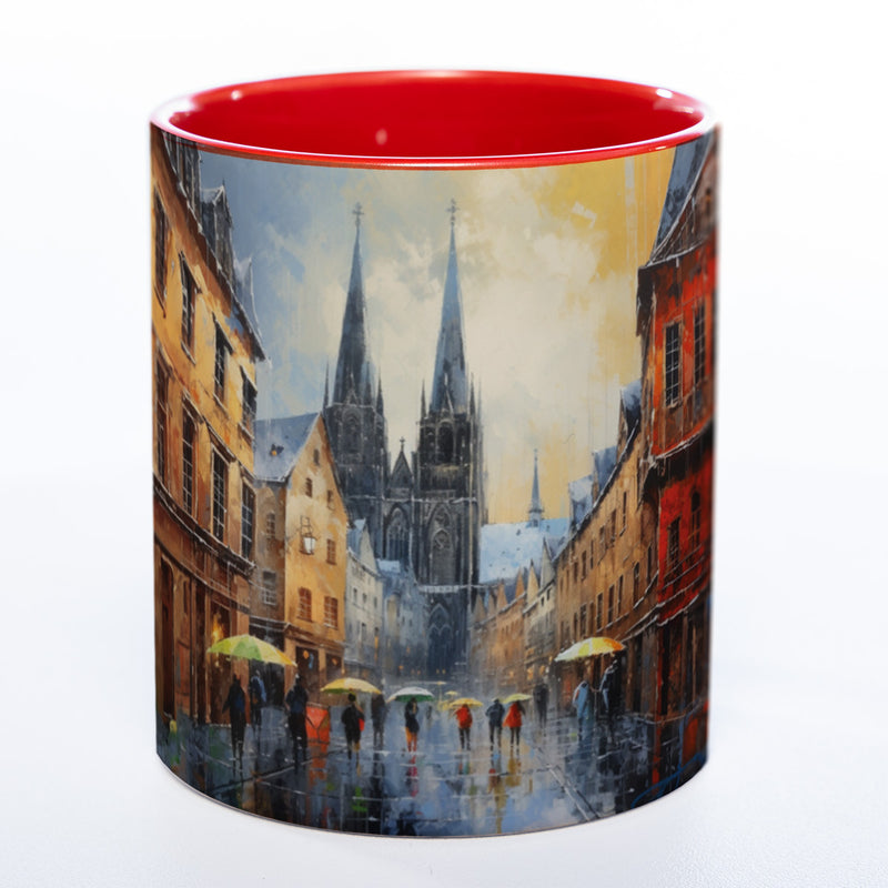 Motiv-Tasse KÖLN - farbenfrohe Kaffeetasse spülmaschinenfest