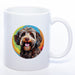 Tasse auf Wunsch mit Namen und  Lagotto Romagnolo-Motiv weiß