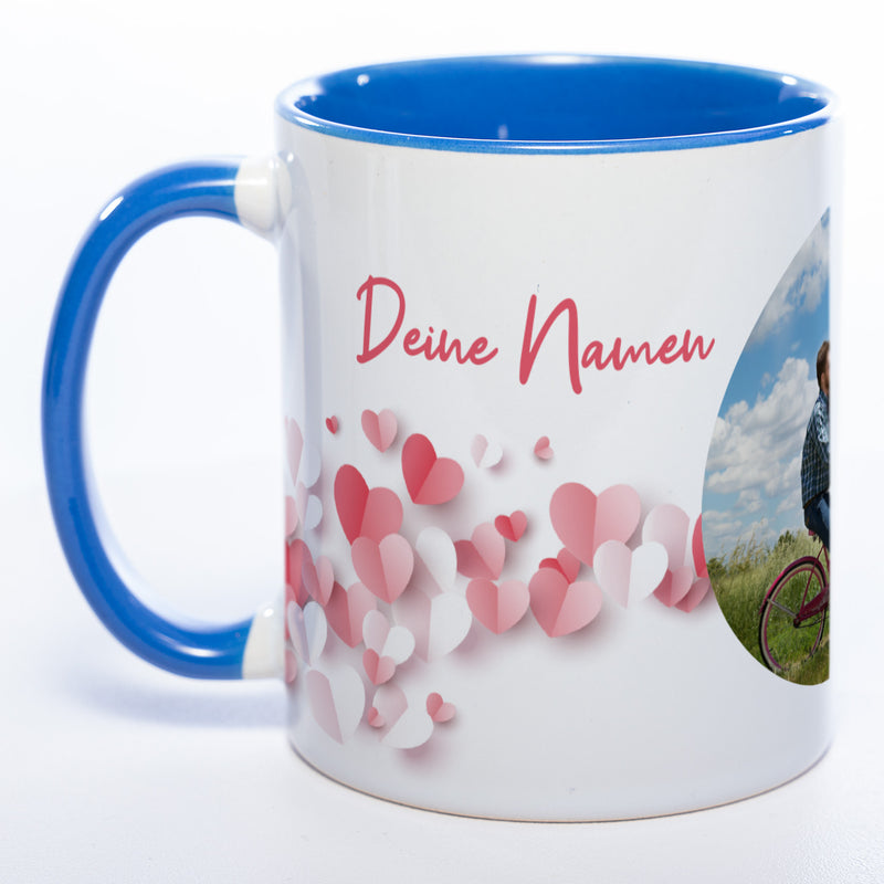 Liebes-Tasse "Love Mug" mit Foto und Wunschtext (HD Druck) spülmaschinenfest| Jetzt selbst gestalten!