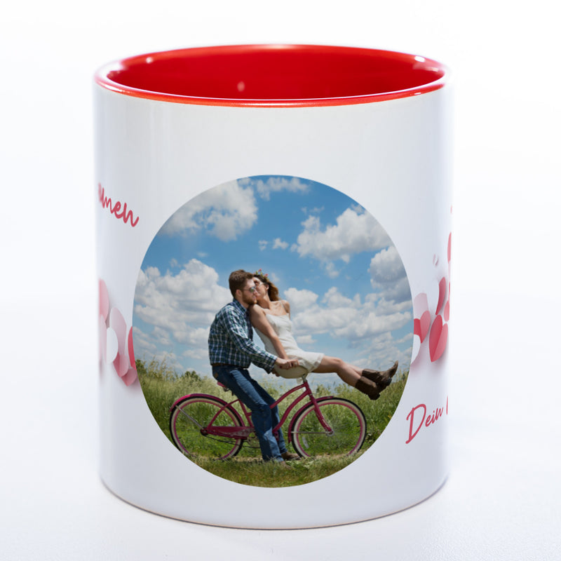 Liebes-Tasse "Love Mug" mit Foto und Wunschtext (HD Druck) spülmaschinenfest| Jetzt selbst gestalten!