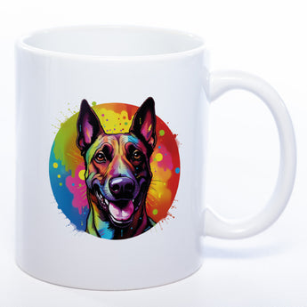 Mug Art Tasse mit Malinois wahlweise mit NAME - Kaffeetasse StickyWorld Exclusive