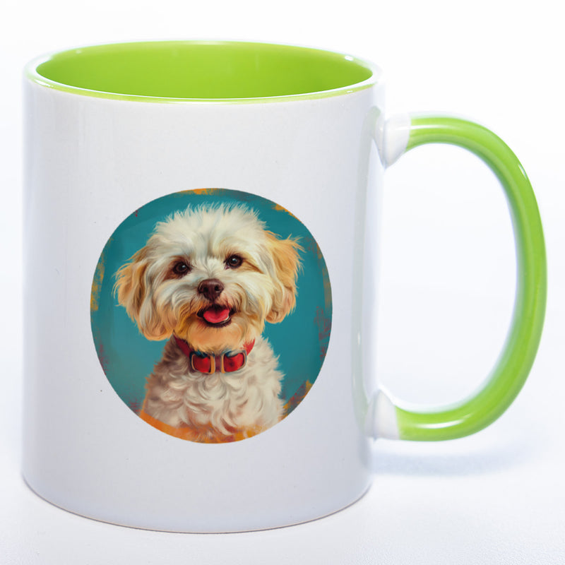 Mug Art Tasse mit Maltipoo Motiv 2 & wahlweise mit NAMEN - Kaffeetasse StickyWorld Exclusive