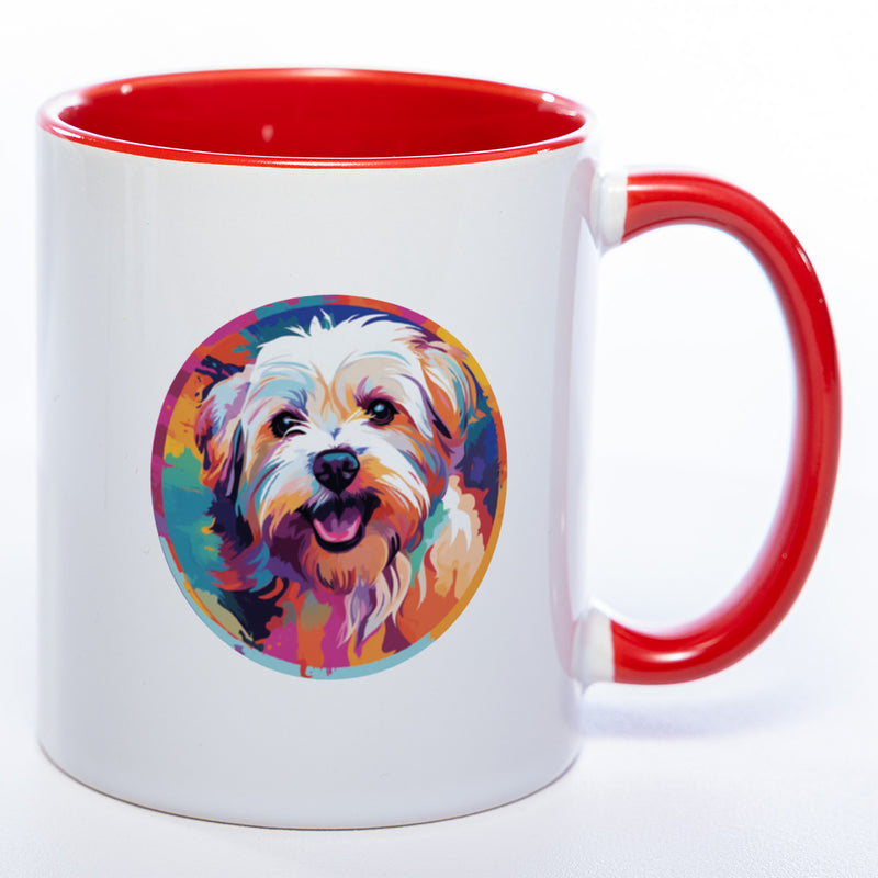 Mug Art Tasse mit Malteser Motiv 2 & wahlweise mit NAMEN - Kaffeetasse StickyWorld Exclusive