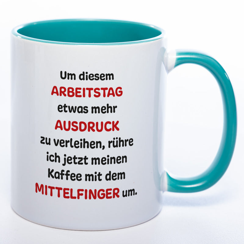 Mittelfinger Kaffeetasse - lustige Kaffeetasse - spülmaschinenfest