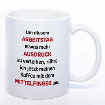 Mittelfinger Kaffeetasse - lustige Kaffeetasse - spülmaschinenfest