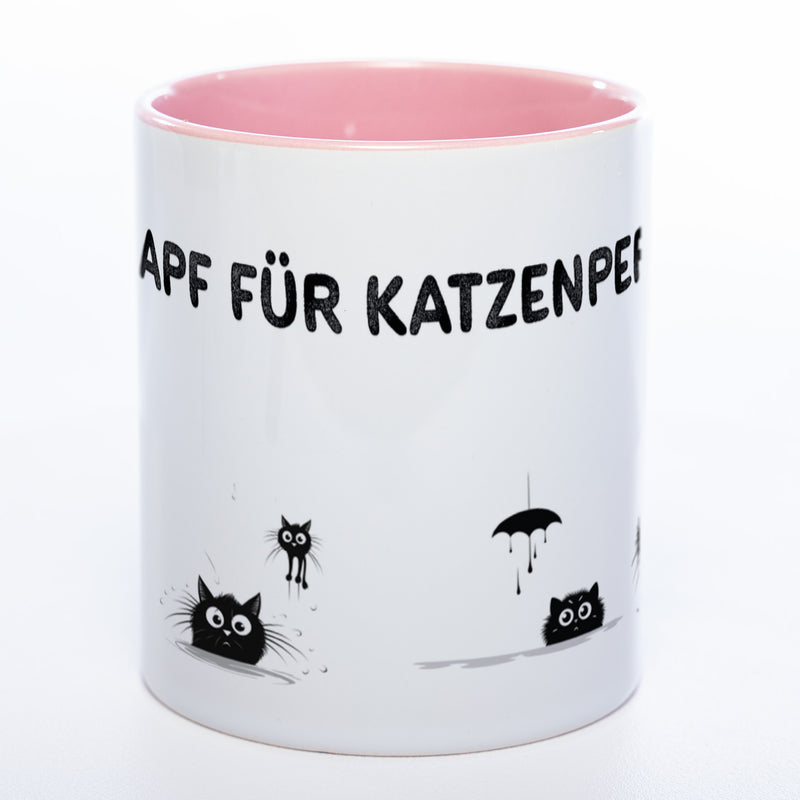 Trinknapf für Katzenpersonal - spülmaschinenfeste Motiv-Tasse  - süße Kaffeetasse in vielen Farben