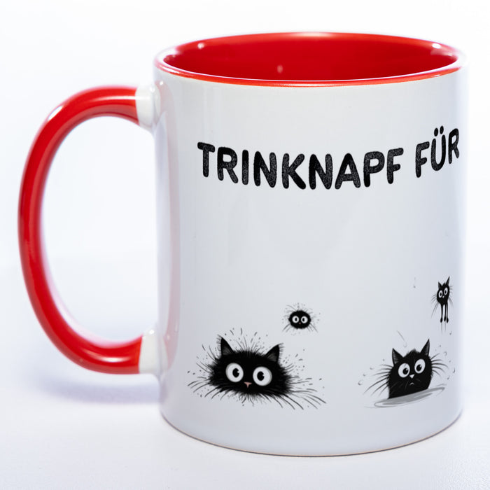 Trinknapf für Katzenpersonal - spülmaschinenfeste Motiv-Tasse  - süße Kaffeetasse in vielen Farben