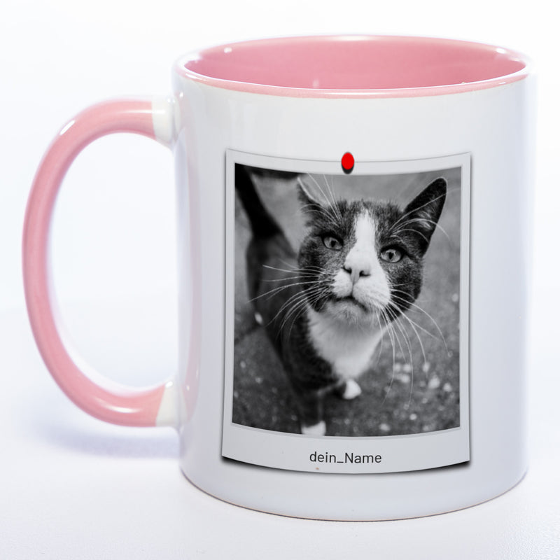 Spülmaschinenfeste Tasse "Polaroid" mit Foto (HD Druck) | Jetzt selbst gestalten!