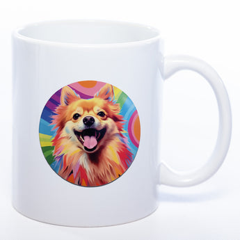 Mug Art Tasse mit Pomeranian Zwergspitz Motiv 2 & wahlweise mit NAME - Kaffeetasse StickyWorld Exclusive