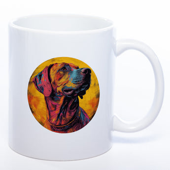 Mug Art Tasse mit Rhodesian Ridgeback Motiv 3 & wahlweise mit NAMEN- Kaffeetasse StickyWorld Exclusive
