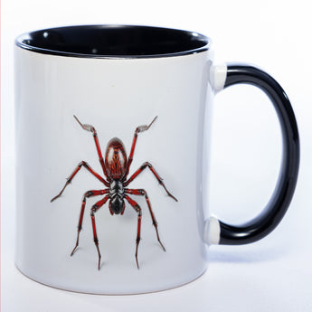 Motiv-Tasse mit 3D Spinne - exclusive Kaffeetasse spülmaschinenfest