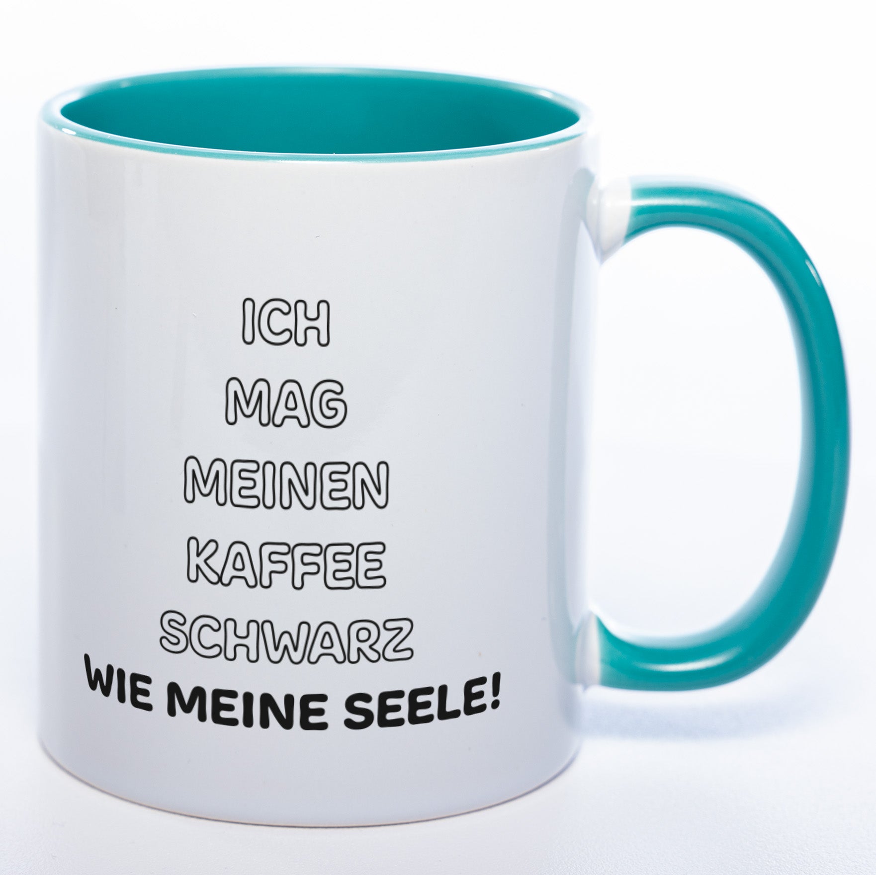 Tazza Divertente In Tedesco Per Pigri - Ich Mag Meinen Morgendlichen Kaffee... 330 Ml Ceramica, Idea Regalo Umoristica