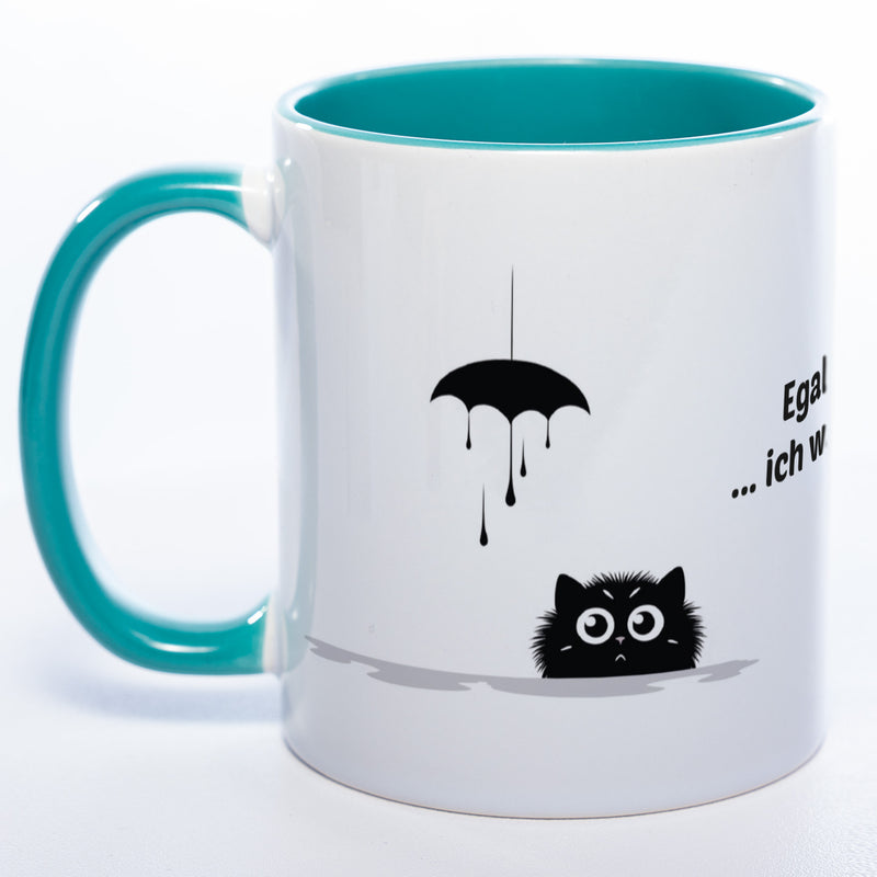 Egal was ... ich wars nicht - spülmaschinenfeste Katzen Motiv-Tasse  - süße Kaffeetasse in vielen Farben