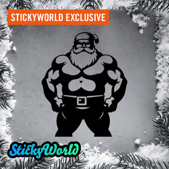 Mucki-Santa StickyWorld Exclusive | Foliensticker in 3 Größen