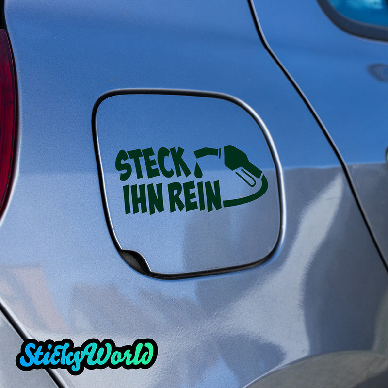 Tankdeckel Sticker "Steck ihn rein"