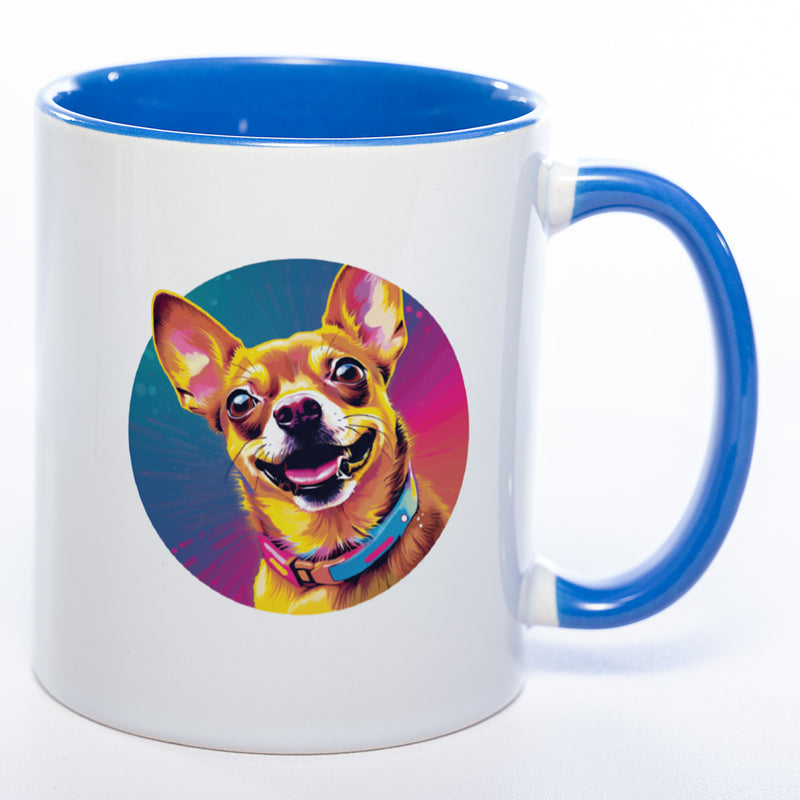Mug Art Tasse mit Chihuahua & wahlweise mit NAMEN - Kaffeetasse StickyWorld Exclusive